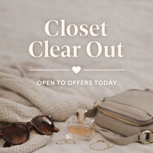 Closet Clear Out Sale 🤍 Open to Offers Today